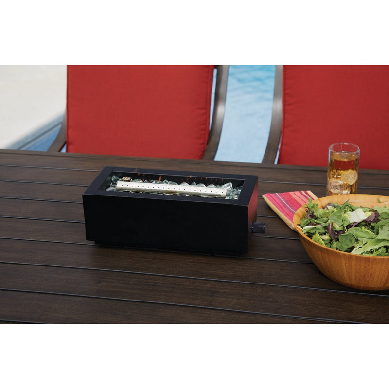Outdoor Expressions 14 In. Rectangular Table Top Gas Fire Pit