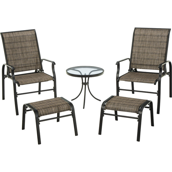 Outdoor Expressions Windsor Collection 5-Piece Sling Chat Set