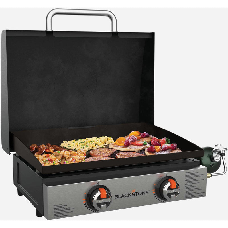 Blackstone 2-Burner Black 24,000 BTU 339 Sq.In. Outdoor LP Gas Griddle