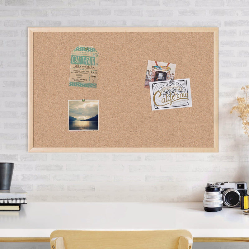 U Brands 23 In. x 35 In. Cork Bulletin Board