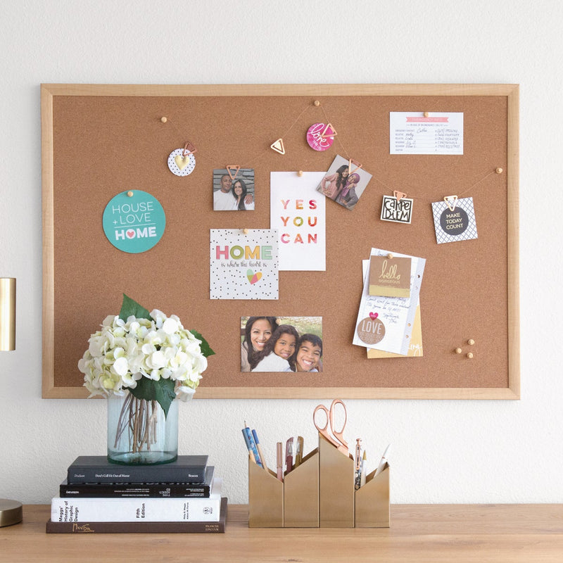 U Brands 23 In. x 35 In. Cork Bulletin Board