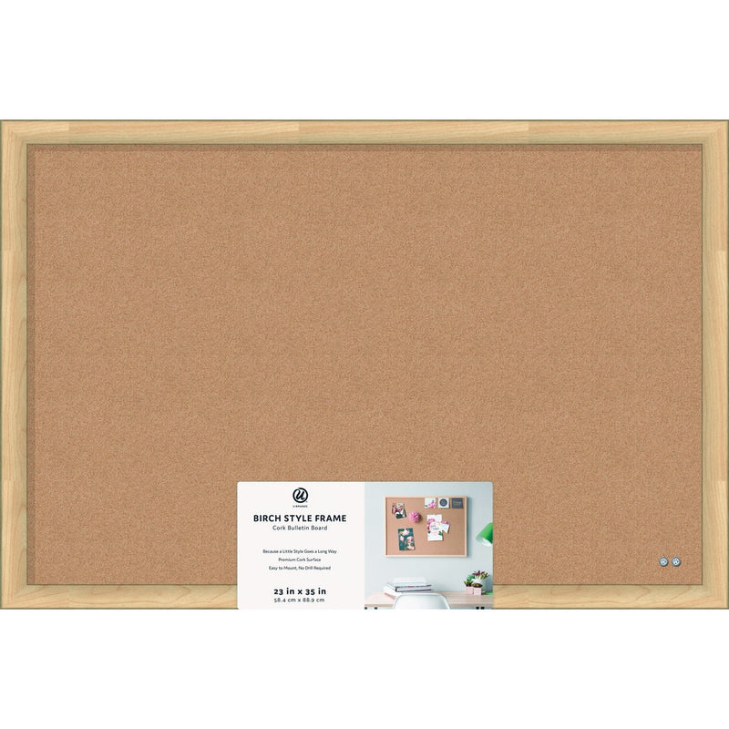 U Brands 23 In. x 35 In. Cork Bulletin Board