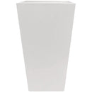 Bloem Finley 20 In. Tall Square Recycled Ocean Plastic Casper White Planter