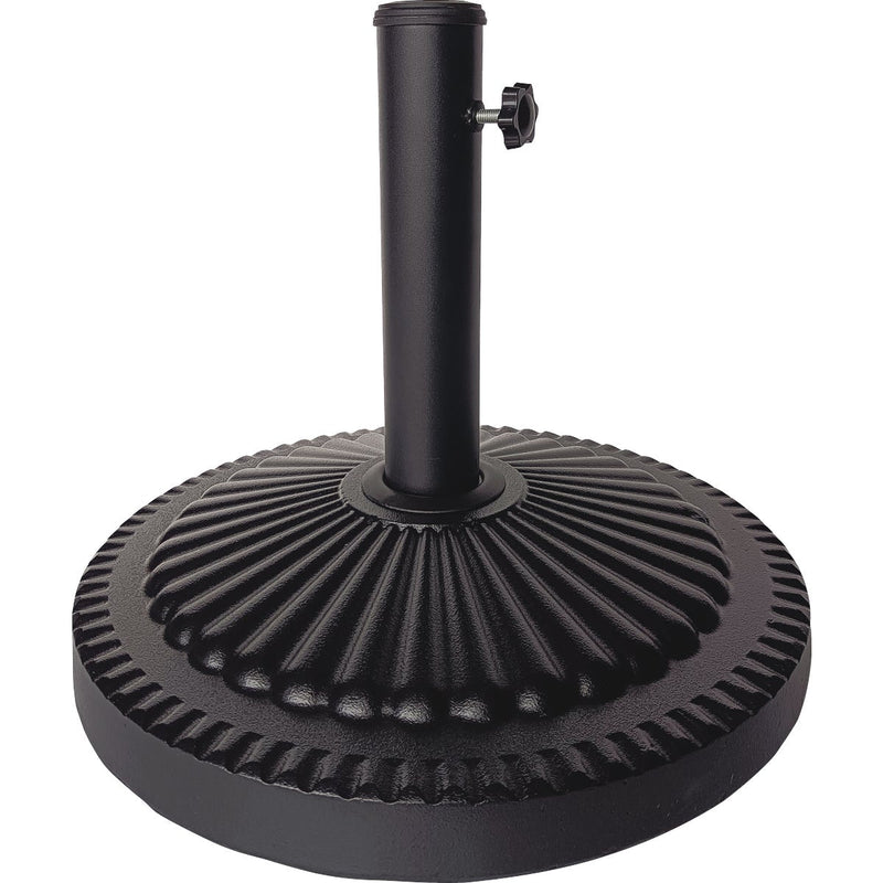 Outdoor Expressions 18 In. Round Black Concrete Umbrella Base