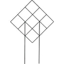 UrbanGarden Diamond Pot Matte Black Trellis