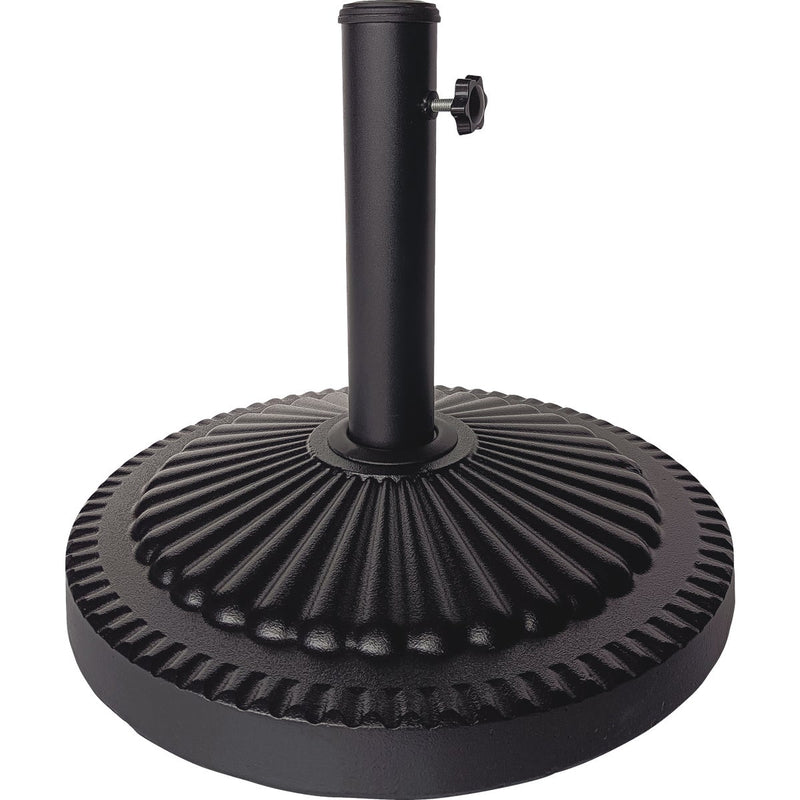Outdoor Expressions 18 In. Round Brown Concrete Umbrella Base