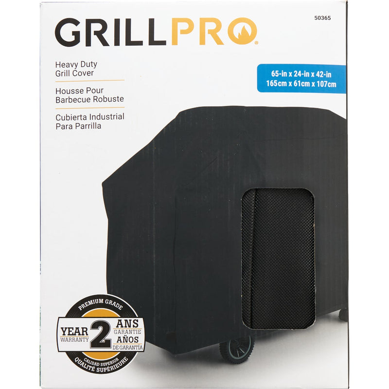 GrillPro Black 65 In. Deluxe Grill Cover