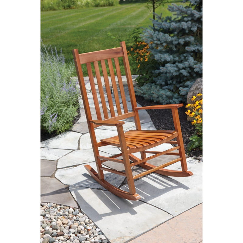 Jackpost Natural Wood Mission Rocking Chair