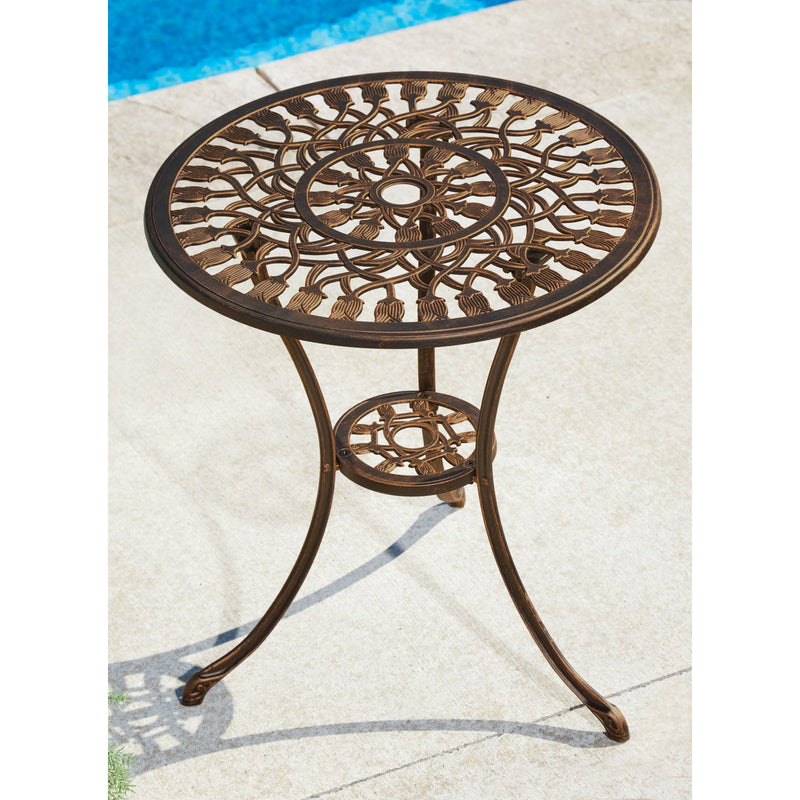 Outdoor Expressions Fleur 3-Piece Bistro Set