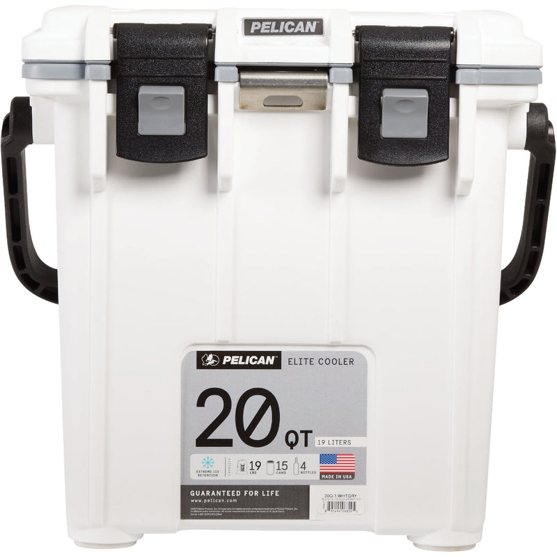 Pelican Elite 20 Qt. Cooler, White & Gray