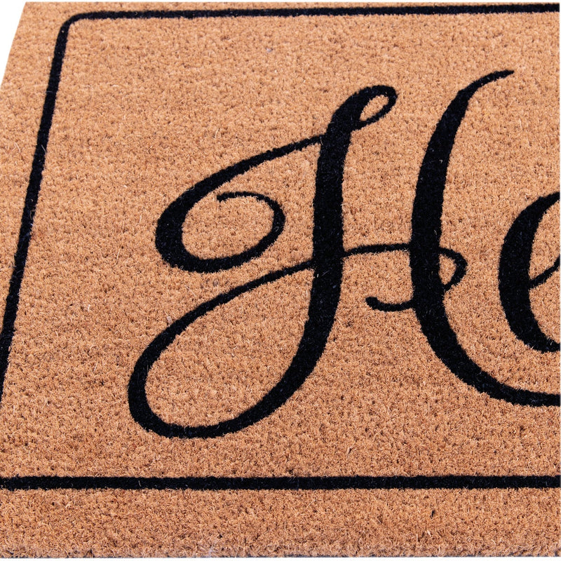 Natco Home 20 In. x 36 In. Coir Outdoor Doormat, Hello