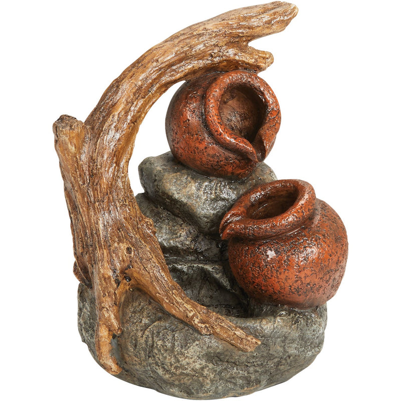 Best Garden 7 In. W. x 11 In. H. x 8.7 In. L. Resin Bowl Tabletop Fountain