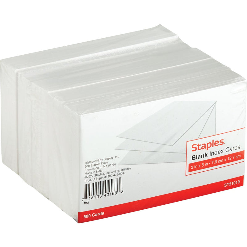 Tru Red 3 In. x 5 In. Plain White Index Cards (500-Count)