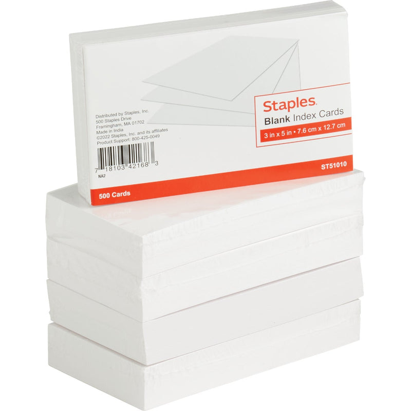 Tru Red 3 In. x 5 In. Plain White Index Cards (500-Count)