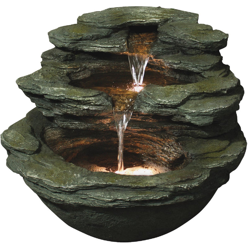 Bond Calistoga Springs 18.9 In. W. x 17.72 In. H. x 21.65 In. L. Envirostone Polyresin Fountain
