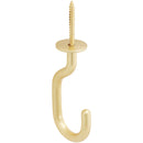 National 2682 3-11/32 In. Brushed Gold Steel  Modern Ceiling J-Hook Plant Hanger