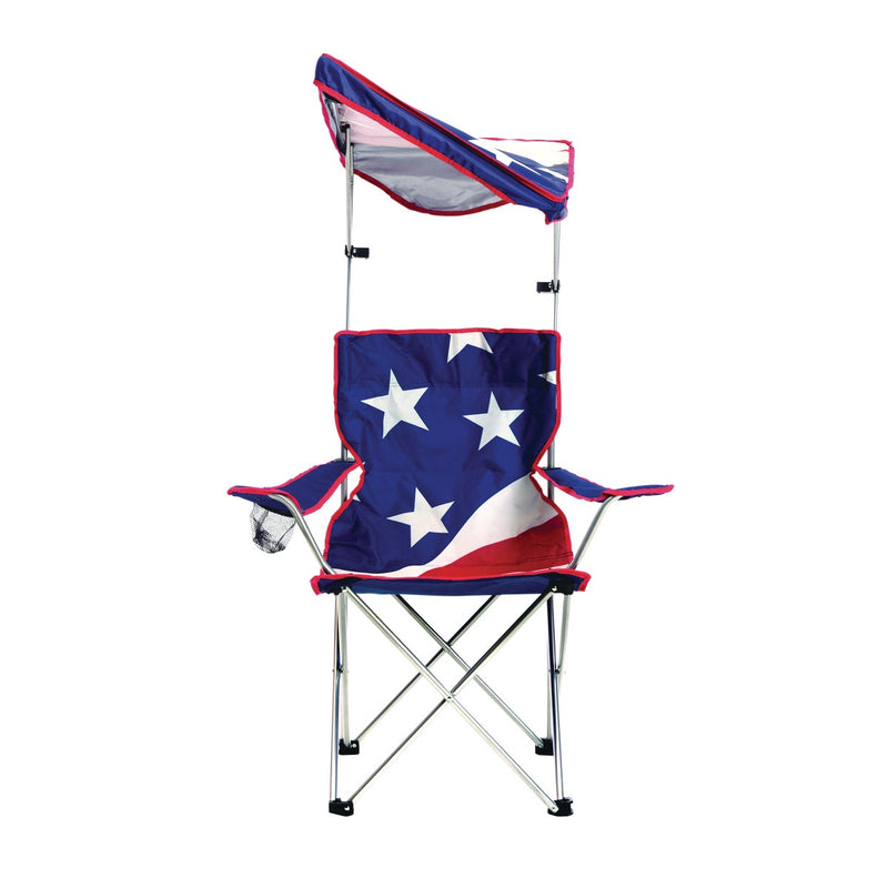 Quik Shade U.S. Flag 190T Aluminux Folding Chair