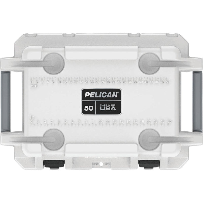 Pelican Elite 50 Qt. Cooler, White & Gray