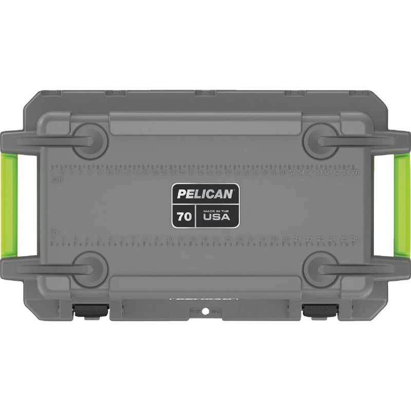 Pelican Elite 70 Qt. Cooler, Dark Gray & Green