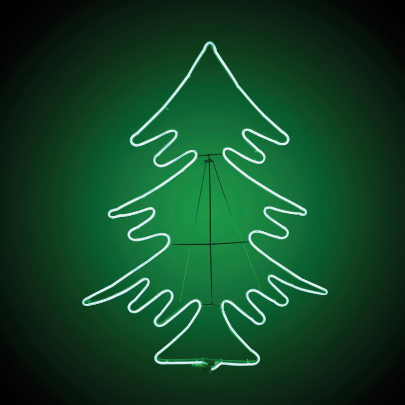 Alpine 33 In. Green Motion LED Christmas Tree Lighted Decoration