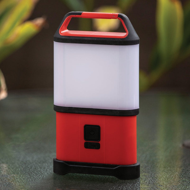 Life Gear Storm Proof Red & Black ABS LED Collapsible Lantern