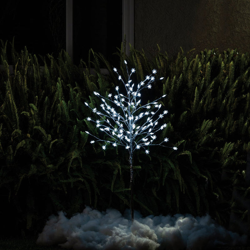 Alpine Frosty Christmas Tree with Snowflake LED Lights