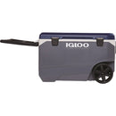 Igloo MaxCold Latitude 90 Qt. 2-Wheeled Cooler, Ash Gray & Aegean Sea