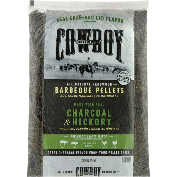 Cowboy Charcoal & Hickory Barbeque Pellets, 20 Lb.