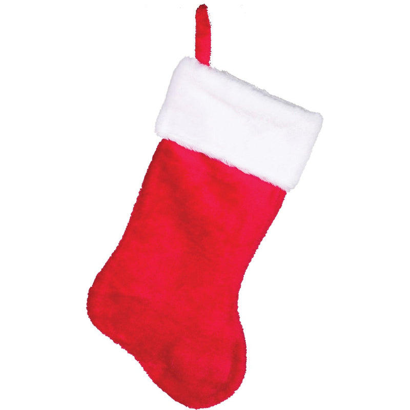 Gerson 17 In. Plush Red Stocking