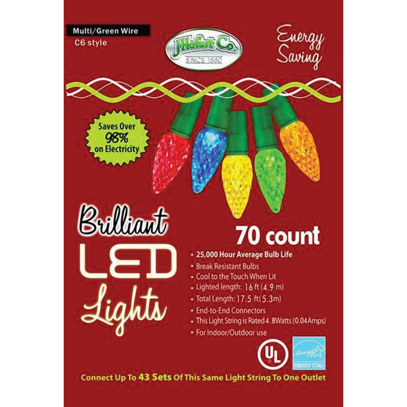 J Hofert Multi 70-Bulb C6 LED Light Set