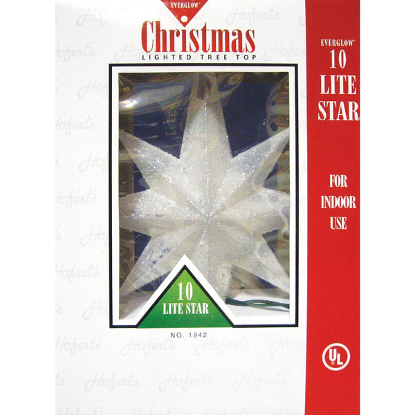 J Hofert Everglow Multi-Color 12 In. Star Christmas Tree Topper