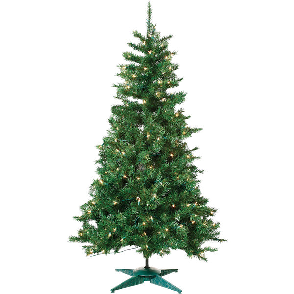 Sterling 3 Ft. Colorado Spruce 100-Bulb Clear Incandescent Prelit Artificial Christmas Tree