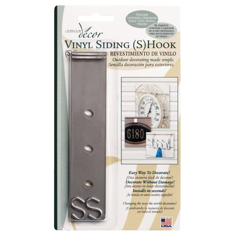 Outdoor Decor S-Hook Vinyl Siding Hook (2-Pack)