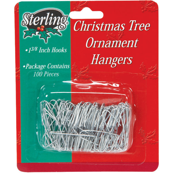 Sterling 1-3/8 In. Silver Christmas Ornament Hooks