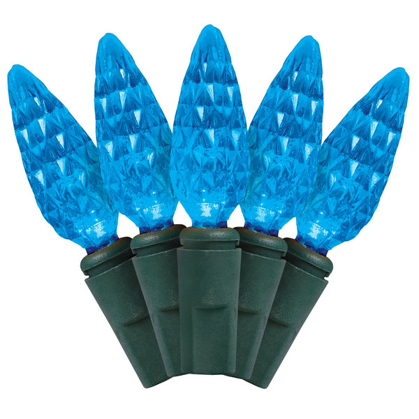 J Hofert Blue 210-Bulb C6 LED Light Set