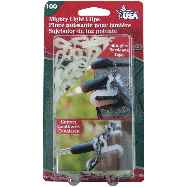 Adams White Gutter & Shingle Mighty Light Clips (100-Pack)