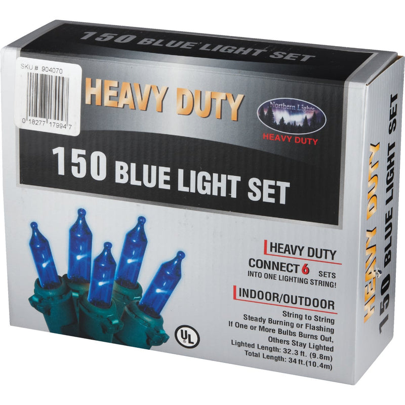 J Hofert Blue 150-Bulb Heavy-Duty Mini Incandescent Light Set