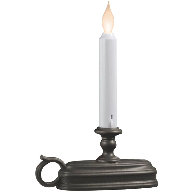 Xodus Deluxe 6 In. W. x 9 In. H. x 1.75 In. D. Aged Bronze LED Battery Operated Candle