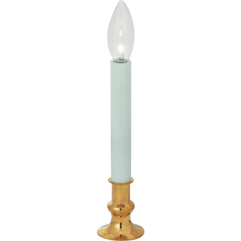 J Hofert Brass Incandescent Electric Candle with Sensor