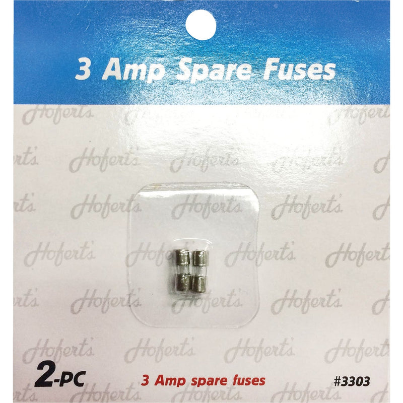 J Hofert 3A Glass Christmas Light Set Fuses (2-Pack)