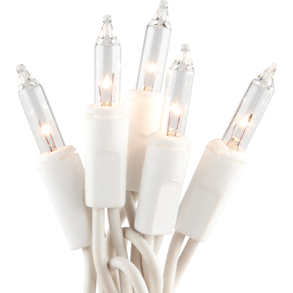 J Hofert Clear 300-Bulb Mini Incandescent Flashing Icicle Light Set with White Wire