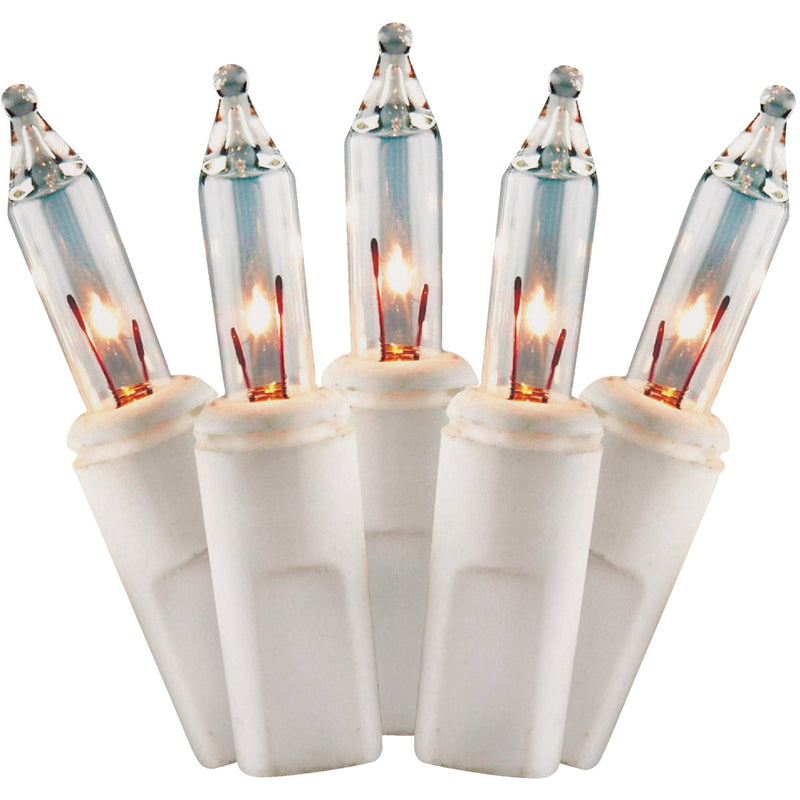 J Hofert Clear 300-Bulb Mini Incandescent Flashing Icicle Light Set with White Wire