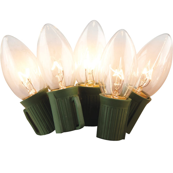 J Hofert Clear 25-Bulb C9 Incandescent Light Set