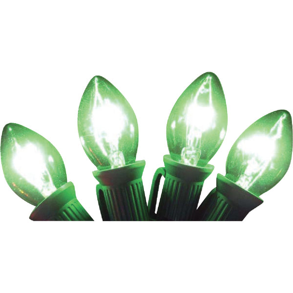 J Hofert C7 Green Transparent 125V Replacement Light Bulb (4-Pack)