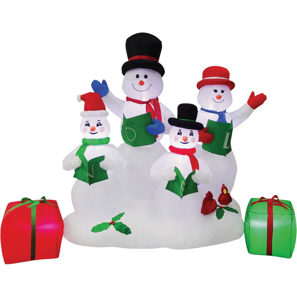 6 Ft. LED Snowman Family Airblown Inflatable