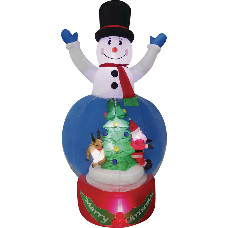 7 Ft. LED Snowman Waterglobe Airblown Inflatable