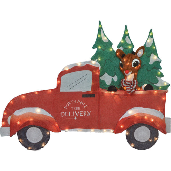 Rudolph 42 In. LED Holiday Truck with Rudolph