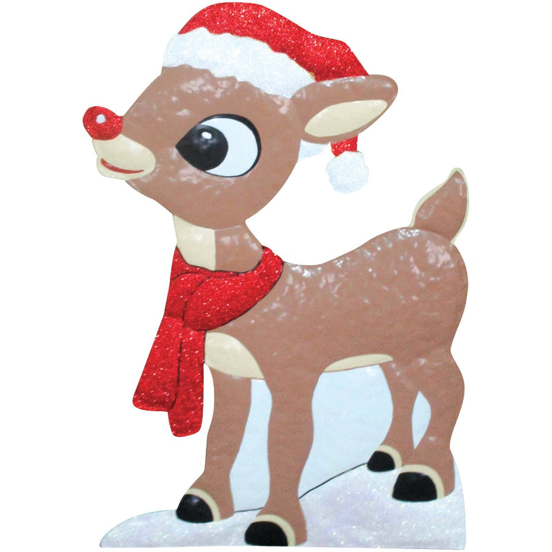 Rudolph 24 In. Metal Rudolph Holiday Yard Art