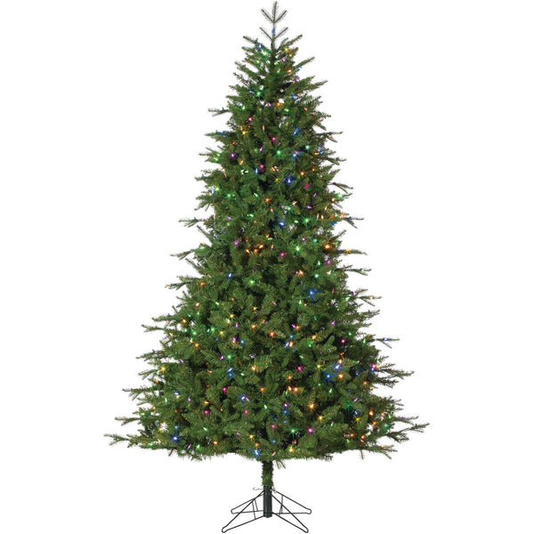 Gerson 7.5 Ft. Timber Ridge Pine 650-Bulb Dual Color Changing LED Prelit Artificial Christmas Tree
