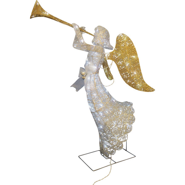 J Hofert 48 In. LED White Sisal Angel Holiday Figure